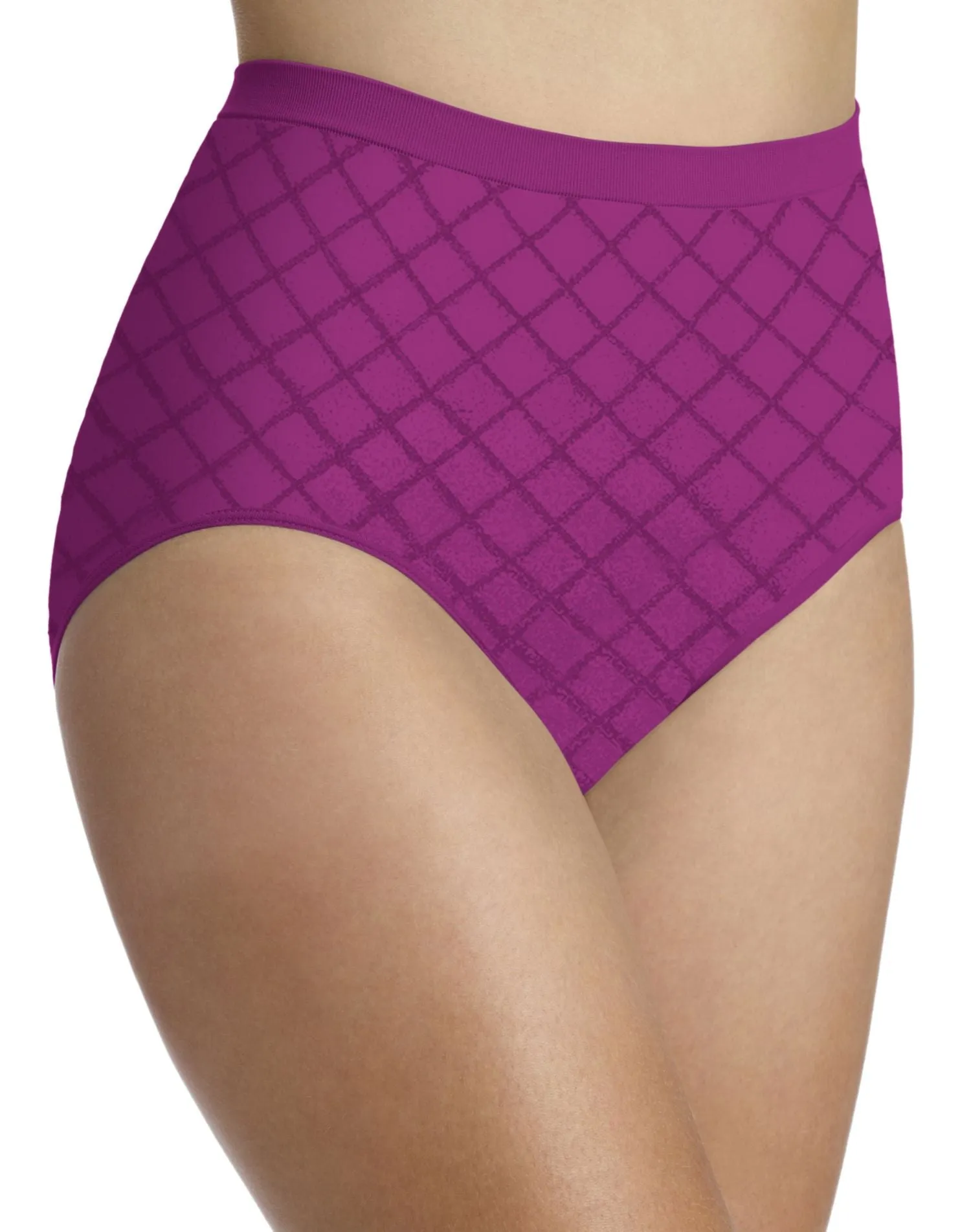 Bali Comfort Revolution Seamless Diamond Microfiber Brief