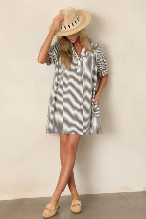 Bitter Sweet Symphony Navy Stripe Mini Dress