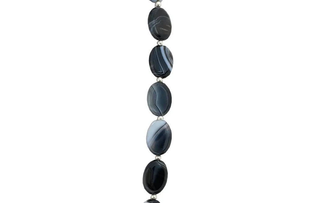 Black banded Agate Necklace