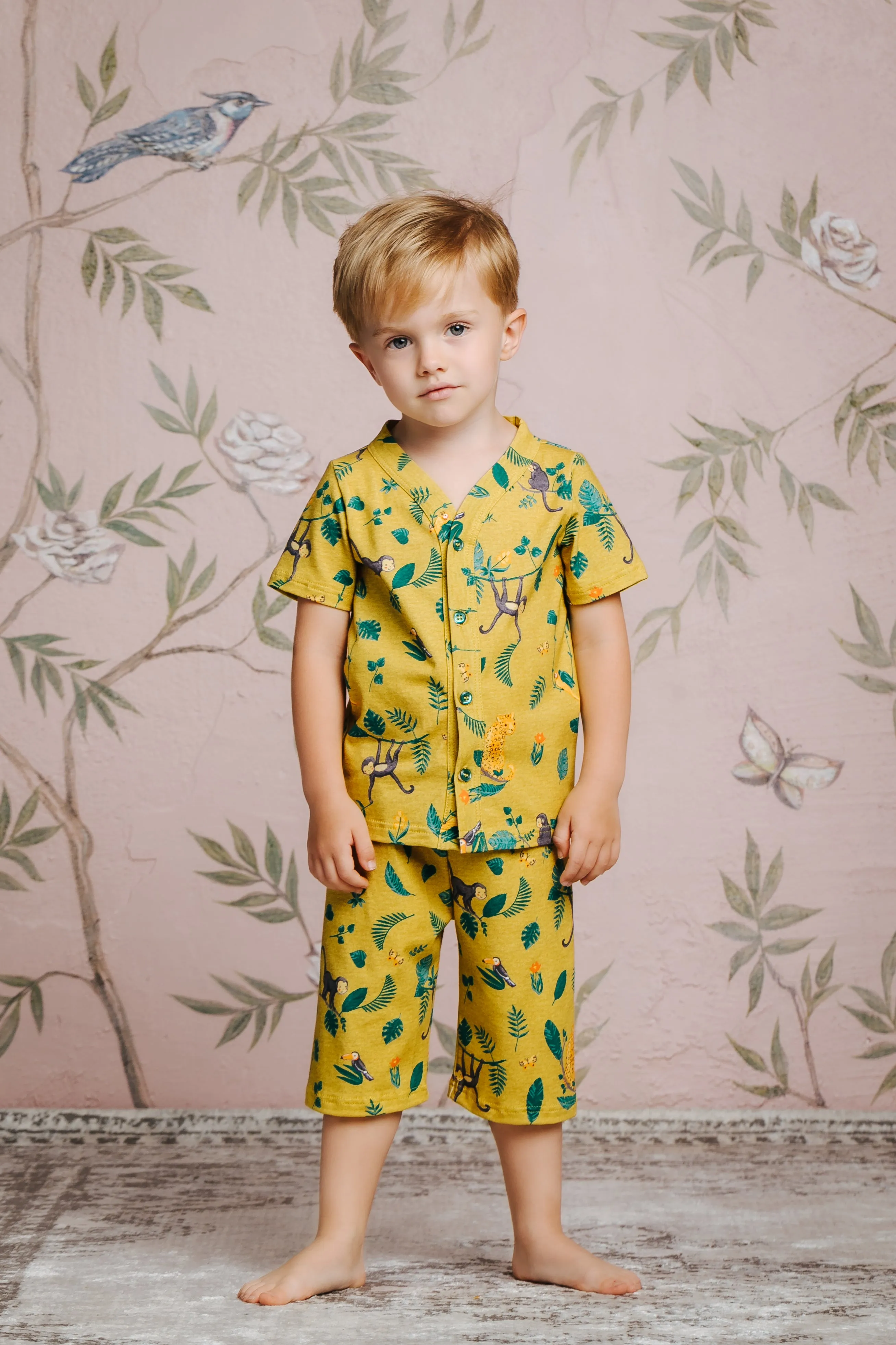 WALTER - KIDS’ PYJAMA SET WITH WILD PRINT