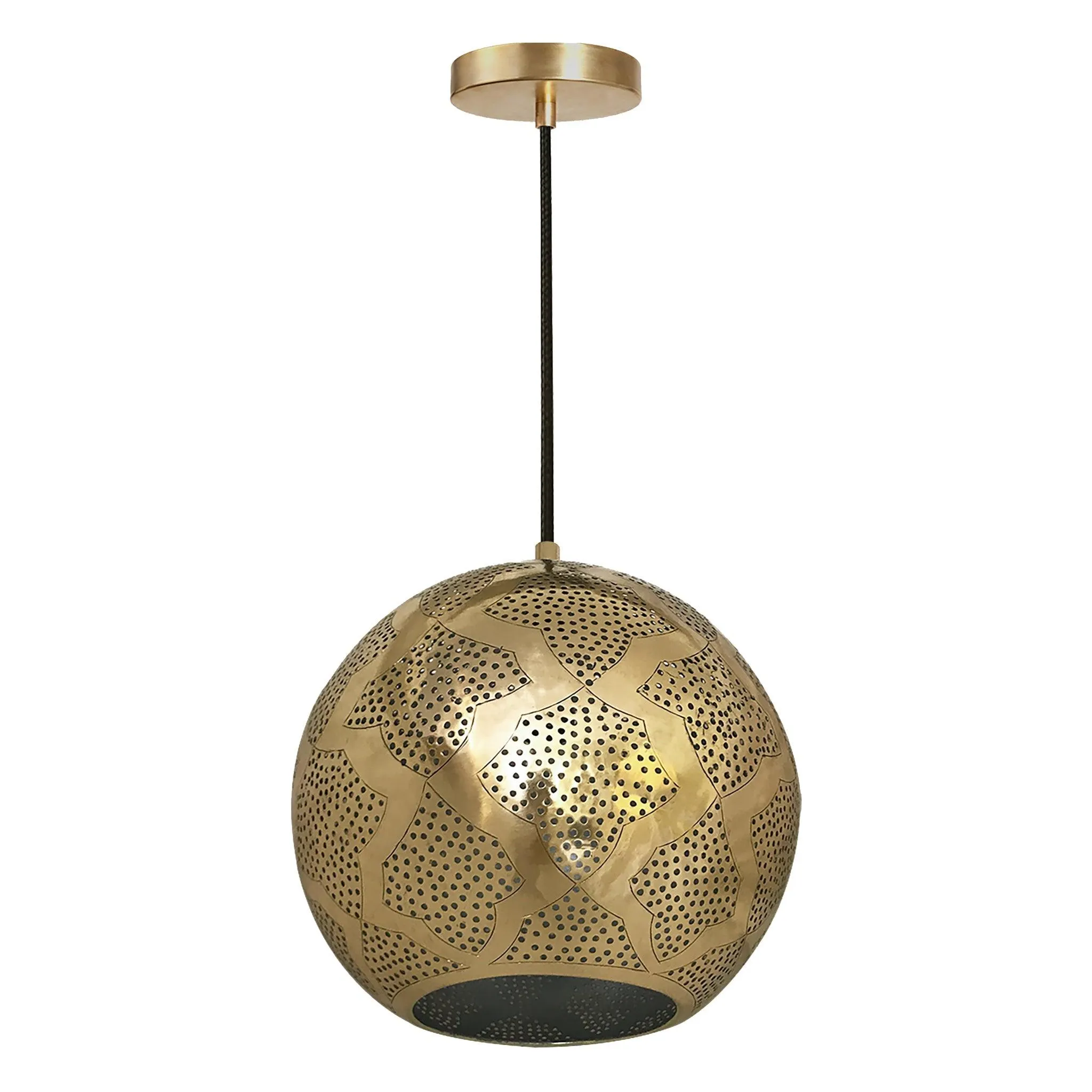 Warda Brass Long Pendant Light